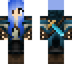 blue warrior girl