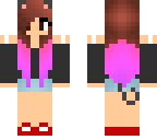 brown to pink and purple ombre hair