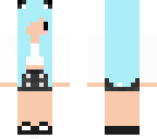 cute blue hair girl