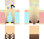 pretty blue and pink girl
