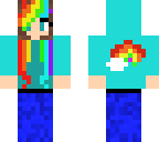 rainbow hippe girl
