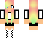 rainbow retro girl