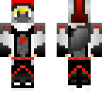 yellow hair red parkour ninja