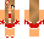 a red cheerleader