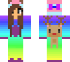 adorable rainbow raindeer