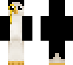 black penguin with monocle
