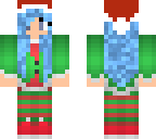 blue haired elf