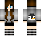edited penguin girl