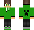 green hoodie