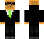 orange slime in a suit