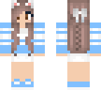 pastal blue catgirl