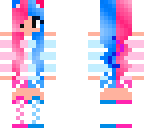 pink and blue girl