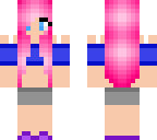pink haired cute girl
