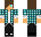 plaid boy with headphones