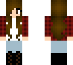 plaid shirt girl