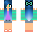 pretty blue hair girl