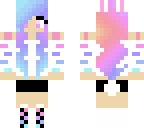 rainbow bunny girl