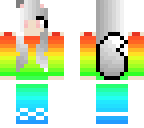 rainbow wolf girl