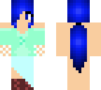 blue hair beauty