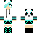 blue panda girl