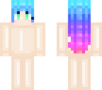 blue to pink ombre