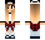 chick with flannel around waist