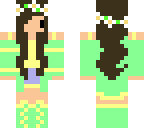 cute kawaii girl with flower band