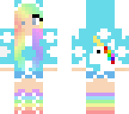 cute rainbow unicorn girl