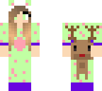e christmas reindeer girl