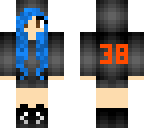 em vs minecraft blue hair