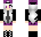 girl wearing black and purple