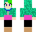 green hair girl