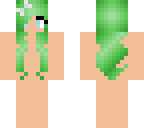 green hair girl base