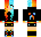 half fire half ice girl