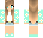 mint flower girl