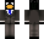 penguin man blue