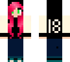 pink haired girl