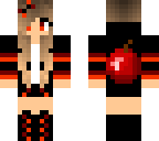 red apple girl