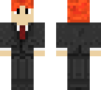 red haired tuxido