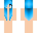 blue hair girl skin base