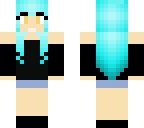 blue haired girl