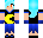 blue pac-man ghost girl