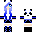 blue panda girl