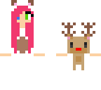 cute reindeer girl - better version