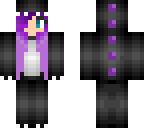 girl dinosaur with purple hair