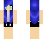 girl with blue long hair