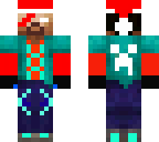 herobrine with santa hat on
