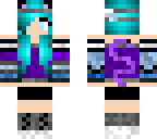 neon blue cat girl fixed