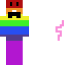 rainbow mustache man