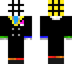 rubix cube in a suit